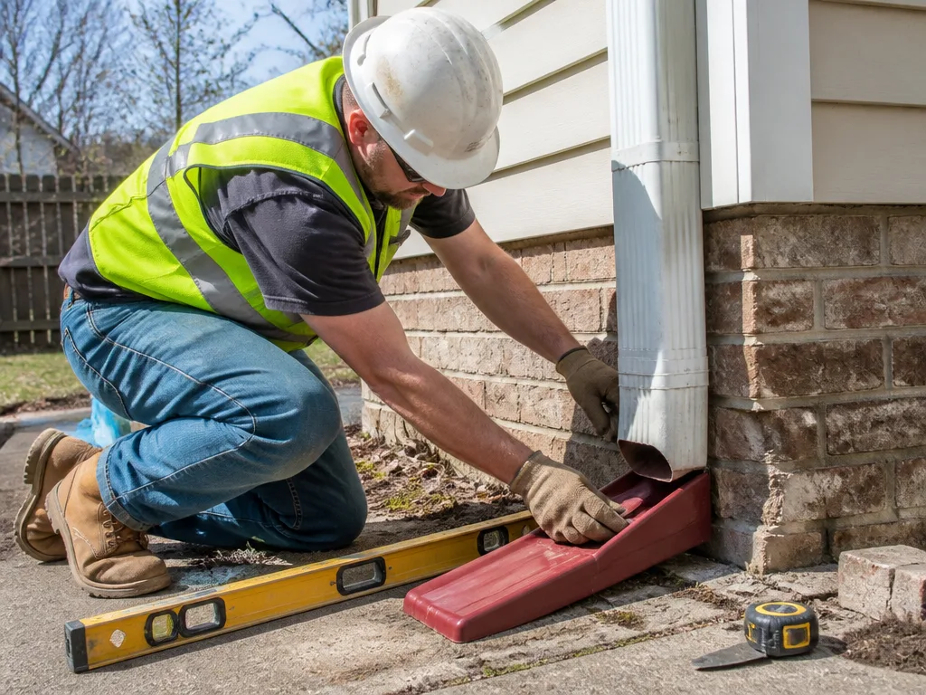 Splash Block Installation
