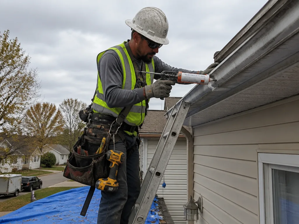 Storm Damage Gutter Repair