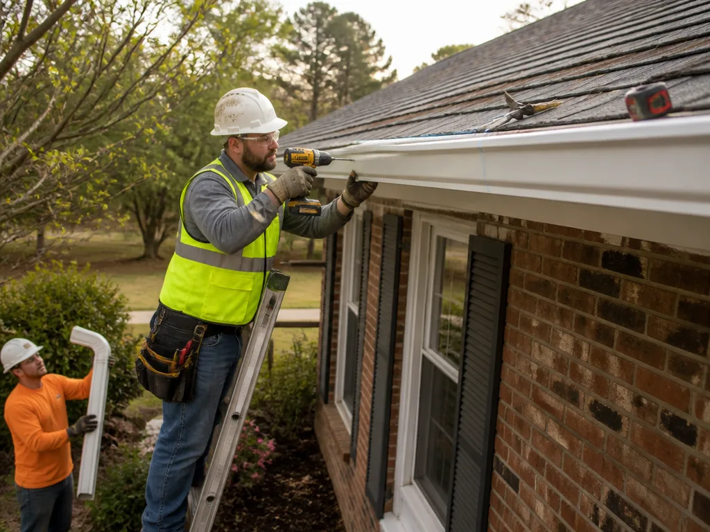 Vinyl Gutter Installation